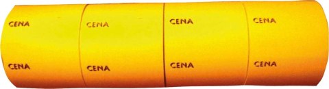 Etykieta do oznaczania cenowa typ B pomarańczowa [mm:] 27x50 Poligraf Poligraf