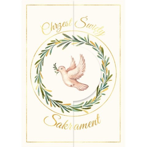 Kartka składana Karnet A5 koperta chrzest gołąb A5 Henry (5905701481347) Henry