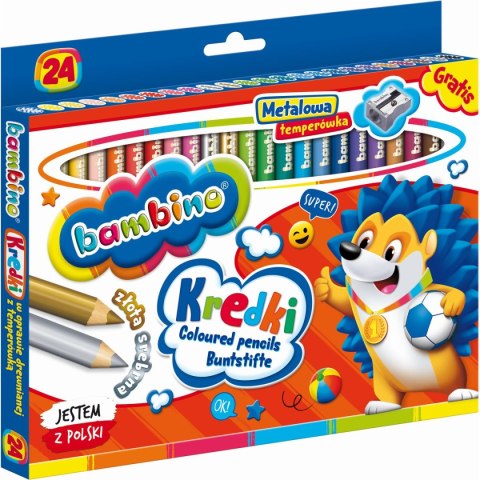 Kredki ołówkowe BAMBINO 24 kol. St.Majewski St.Majewski
