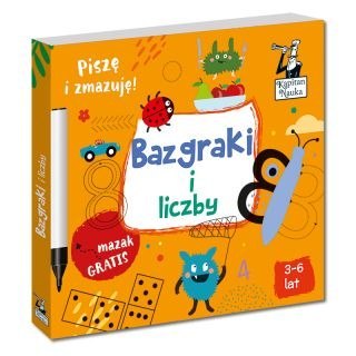 Książeczka edukacyjna Bazgraki Liczby Kapitan Nauka Kapitan Nauka