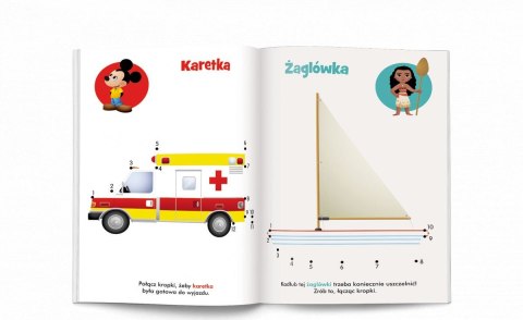 Książka dla dzieci DISNEY MALUCH. POŁĄCZ KROPKI. POJAZDY Ameet (PKM 9202) Ameet