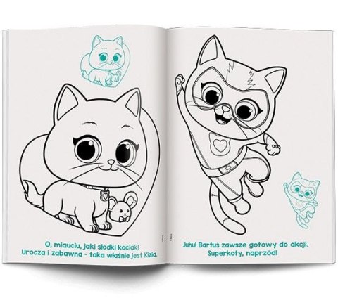 Książka dla dzieci Disney superkoty. Kolorowanka z Naklejkami Ameet (NA-9136) Ameet