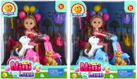 Lalka na skuterze z pieskiem [mm:] 150 Mega Creative (481515) Mega Creative