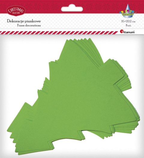 Ozdoba piankowa Craft-Fun Series choinki 8 szt. Titanum (AD099) Titanum