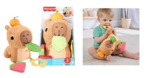 Pluszak KAPIBARA SENSORYCZNA PRZYTULANKA Fisher Price (HYR54) Fisher Price