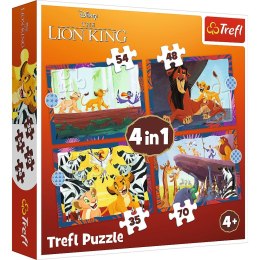 Puzzle Trefl Król Lew 4w1 el. (34653) Trefl