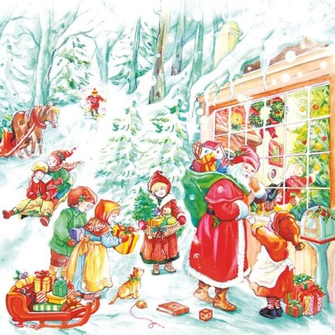 Serwetki Boże narodzenie mix bibuła [mm:] 330x330 Pol-mak (SL GW) Pol-mak