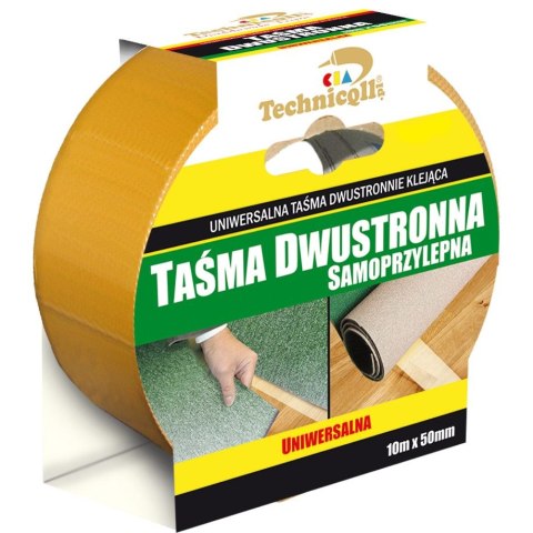 Taśma dwustronna dwustronna uniwersalna 50x10 [mm x m] Technicqll (T-222) Technicqll