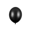 Balon gumowy metalizowany 100 szt czarny 12cal Partydeco Partydeco