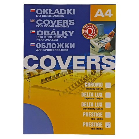 Folia do bindowania A4 bezbarwny 200mic. Argo (410201) Argo