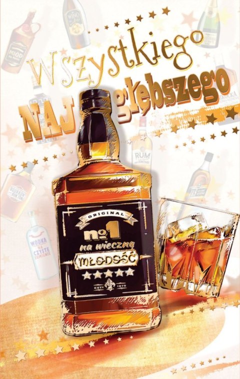 Kartka składana [mm:] 130x205 Ab Card (ab Butle urodziny) Ab Card