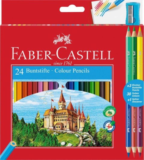 Kredki ołówkowe 24 kol. Faber Castell (110324) Faber Castell