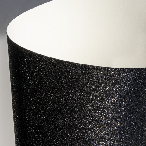 Papier ozdobny (wizytówkowy) A4 brokatowy czarny 210g Galeria Papieru (208107) Galeria Papieru