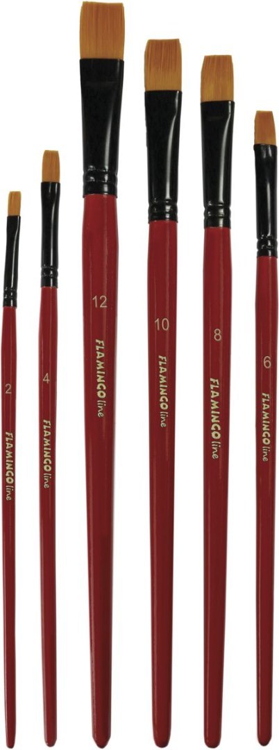 Pędzel Art Collection zestaw 6 szt. Flamingo Line (PA-06) Flamingo Line