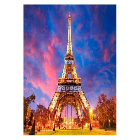 Zestaw kreatywny Diamentowa mozaika 30x40cm Wieża Eiffla nocą Flamingo Line (TMS21324) Flamingo Line