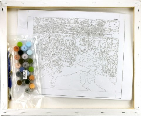 Zestaw kreatywny Malowanie po numerach 40x50cm Park Narodowy Yosemite Flamingo Line (FSY131) Flamingo Line