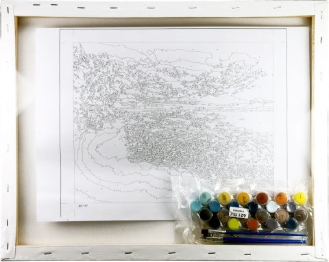 Zestaw kreatywny Malowanie po numerach 40x50cm Zachód słońca nad morzem 1 Flamingo Line (fsy60) Flamingo Line