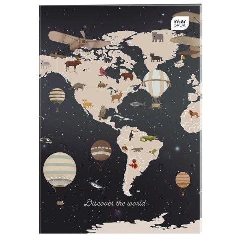 Zeszyt A4 32k. 70g krata kolorowa Interdruk (ZEA432K#) Interdruk