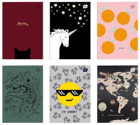 Zeszyt A4 32k. 70g krata kolorowa Interdruk (ZEA432K#) Interdruk