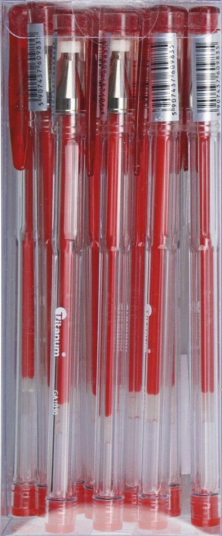 Długopis GA1030 wkład czerwony 0,7mm Titanum (GA1030) Titanum