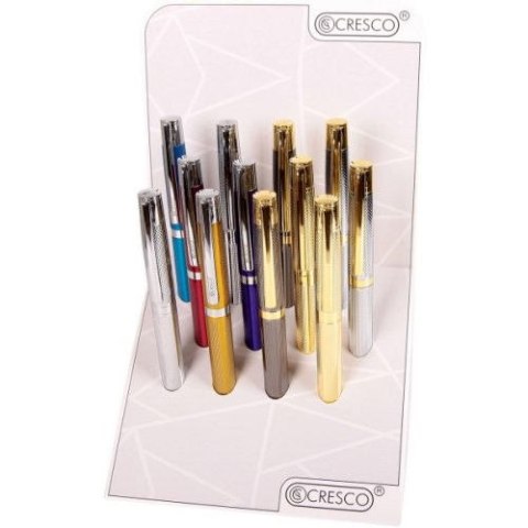 Długopis wielkopojemny Elegant wkład niebieski 1,0mm Cresco (850051) Cresco