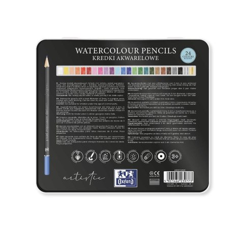 Kredki akwarelowe metal box 24 kol. Oxford (400174561) Oxford