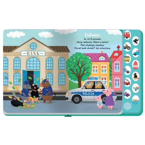 Książeczka edukacyjna Z Dźwiękami Słucham i poznaję. Na ulicy Aksjomat Aksjomat