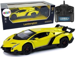 Samochód Lean R/C 1:24 Lamborghini Veneno Białe 2.4 G Światła (9741) Lean