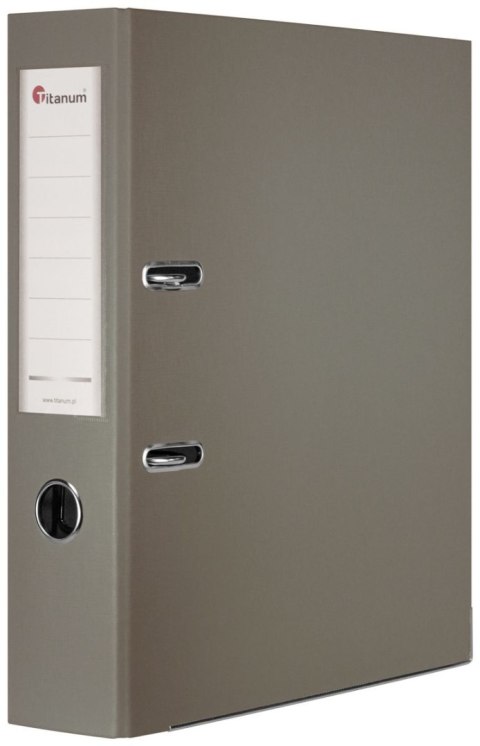 Segregator dźwigniowy A4 75mm popielaty Titanum (09) Titanum