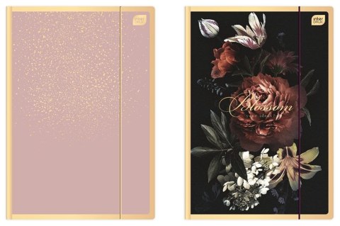 Teczka kartonowa na gumkę SATIN GOLD 1 A4+ złoty 400g Interdruk Interdruk