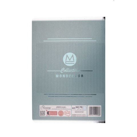 Zeszyt monokolor A5 60k. krata Beniamin (5368) Beniamin