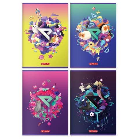 Zeszyt Ekipa A4 60k. 70g krata Herlitz (9581703) Herlitz