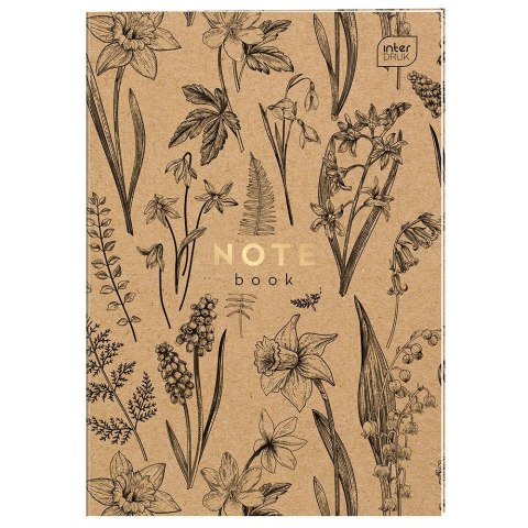 Zeszyt HS KRAFT A4 60k. 70g krata Interdruk (ZEA460#409) Interdruk