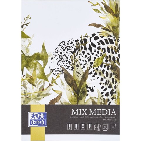 Blok artystyczny DO MIXMEDIA A5 225g 20k Oxford (400183974) Oxford