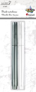 Cienkopis Craft-Fun Series pisak metaliczny 2,2mm 2kol. Titanum Titanum