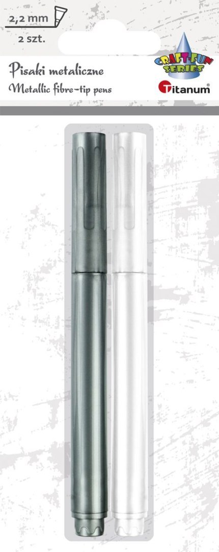 Cienkopis Craft-Fun Series pisak metaliczny 2,2mm 2kol. Titanum Titanum