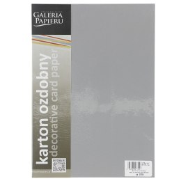 Papier ozdobny (wizytówkowy) millenium srebrny A4 srebrna 270g Galeria Papieru (200705) Galeria Papieru