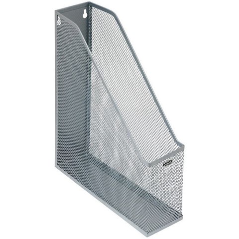 Pojemnik na dokumenty pionowy A4 srebrny metal Grand (GR-053) Grand