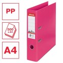 Segregator dźwigniowy No.1 Power A4 75mm fuksja Esselte (811313) Esselte
