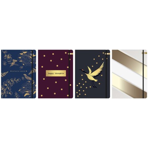 Teczka kartonowa na gumkę METALIC COLOR A4 mix Beniamin Beniamin