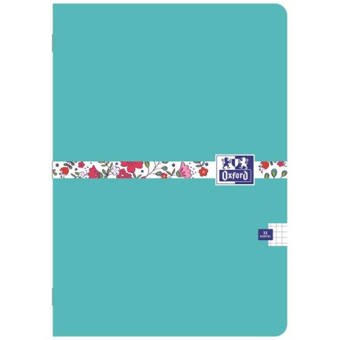 Zeszyt FLORAL A5 32k. 90g krata Oxford (400150841) Oxford