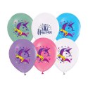 Balon gumowy Jednorożce 5 szt mix 12cal Godan (133GZ-JED5) Godan