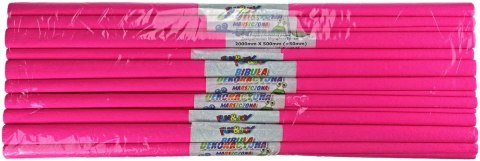 Bibuła marszczona 11 różowa 500mm x 2000mm Fun&Joy Fun&Joy