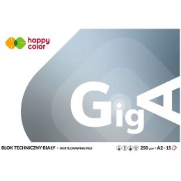 Blok techniczny Happy Color A2 biały 250g 15k (HA 3725 4060-00) Happy Color