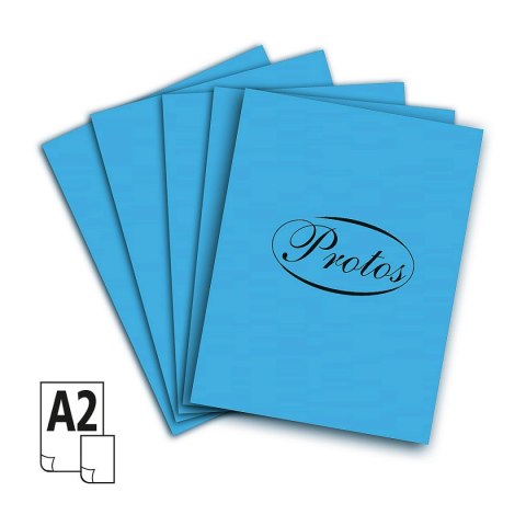 Brystol A2 niebieski jasny 20k [mm:] 430x610 Protos Protos