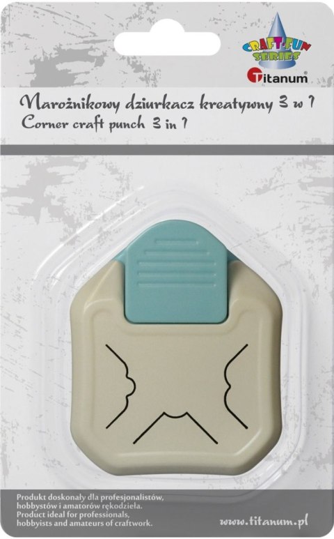 Dziurkacz ozdobny Craft-Fun Series kreatywny narożny 3w1 Titanum (T-6630-2) Titanum