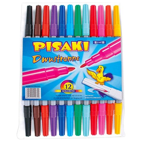 Flamaster dwustronne 12 kol. Kamet (K-3333) Kamet