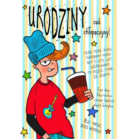 Kartka składana Karnet B6 ur CHŁOPAK II B6 Henry (5907465660235) Henry