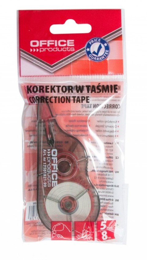Korektor w taśmie (myszka) 5x8 [mm*m] Office Products (17101821-99) Office Products