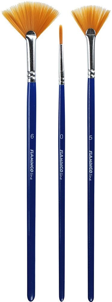 Pędzel Art Collection zestaw 3 szt. nr mix Flamingo Line (PA-11) Flamingo Line
